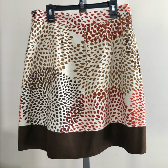 BANANA REPUBLIC SKIRT SIZE 2 BROWN 2 POCKETS IN FRONT LINED SILK    WGOT - Picture 3 of 8